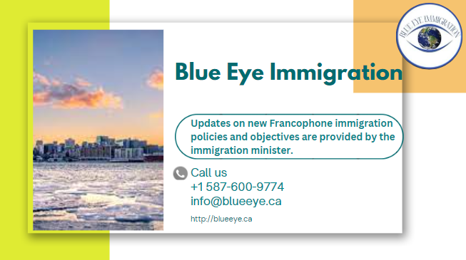 Updates on new Francophone immigration policies and objectives are provided by the immigration minister.